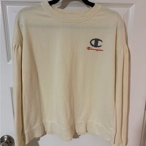 Champion Cream Athletic Sweatshirt
